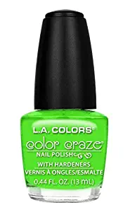 L.A. Colors Craze Nail Polish, Mint, 0.44 Fluid Ounce