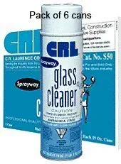 Sprayway S50 Glass Cleaner - Pack of 6 Cans