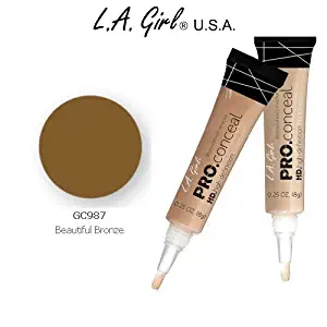 L.A. Girl Pro Conceal HD 987 Beautiful Bronze (2 Pack)