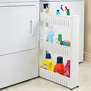 Narrow Sliding Storage Organizer Rack