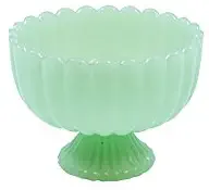 Tablecraft HJ453 Sundae Dish, 4.5" x 4.5" x 3.25", Green