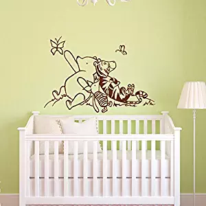 Sold by A Good Decals USA Decal Winnie The Pooh Nursery Decor - Classic Winnie The Pooh, Tigger and Piglet Graphics Vinyl Wall Decal Kids Room Deco