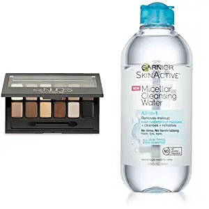 Maybelline Eyeshadow Palette and Garnier SkinActive Micellar Water Makeup Remover