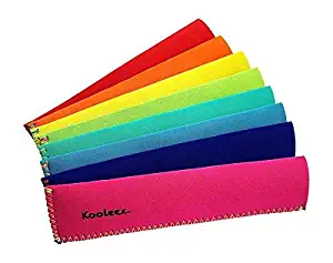 Kooleez - #1 THE ORIGINAL Neoprene FULL LENGTH Freezer Pop Sleeves Ice Pop Sleeves 8-Pack