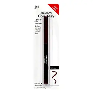 Revlon ColorStay Lipliner with SoftFlex, Plum 665, 0.01 Ounce