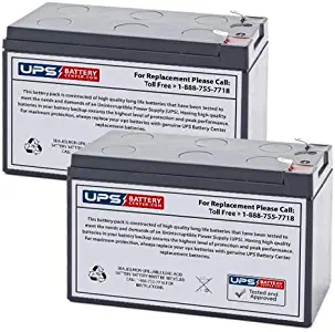 12V 7Ah SLA Replacement Battery Set for LiftMaster LA412 Swing Gate Operator