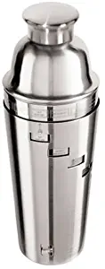 Oggi 7007 15 Recipe Stainless Steel Cocktail Shaker