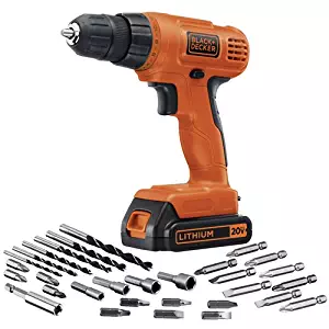 BLACK+DECKER LD120VA 20-Volt Max Lithium Drill/Driver with 30 Accessories