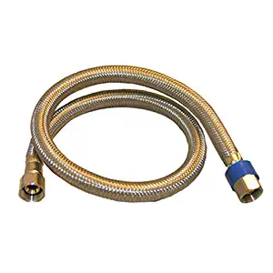 LASCO 10-0960 24-Inch Water Supply Line, Braided Stainless Steel, 3/8-Inch Female Compression X 3/8-Inch Female Compression