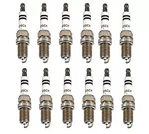 Set Of 12 Mercedes W163 W208 W210 W211 W220 Spark PlugBosch Platinum Plus FR8DPP33