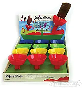 (2-PACK) Relaxus Drip Free Popsicle Holder - Frozen Treats Holder with Straw