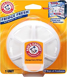 Arm & Hammer 33200-01710 Baking Soda Fridge Fresh Air Filter, 0.28 oz (Pack of 8)