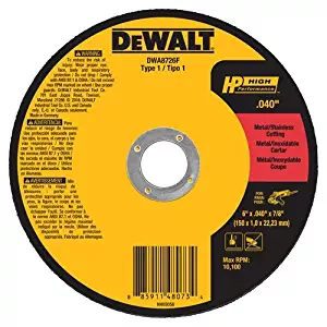 DEWALT DWA8726F T1 HP Fast Cut-Off Wheel, 6" x 0.040" x 7/8"