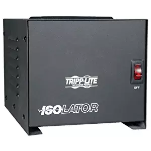 Tripp Lite IS1000 Isolation Transformer 1000W Surge 120V 4 Outlet 6ft Cord TAA GSA