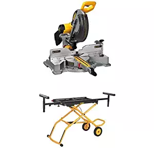 DEWALT DWS709 Slide Compound Miter Saw, 12-Inch w/ DWX726 Rolling Miter Saw Stand