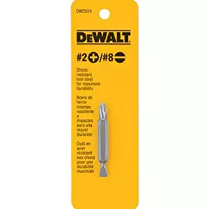 DEWALT DW2024 #2 Philips and #8 Slotted Double Ended Screwdriver Bit