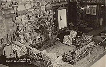 Gillette Castle State Park - Living Room East Haddam, Connecticut CT Original Vintage Postcard