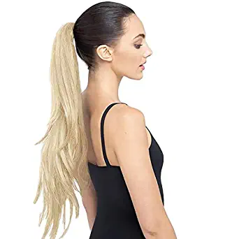 THE RUBY 30" Long Layered Ponytail (Light Blonde) Hair Extension StyleFlex - Celeb Stylists Prefer Us to Human Hair