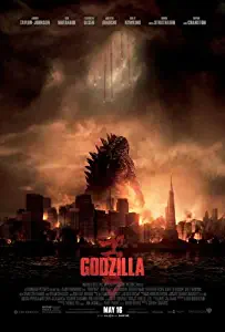 Godzilla (2014) Movie Poster 11 x 17 Aaron Taylor-Johnson, Elizabeth Olsen, Ken Watanabe, Style A