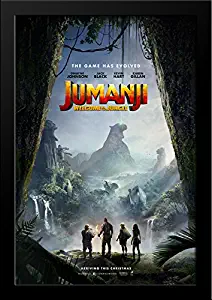 Jumanji: Welcome to The Jungle 28x40 Large Black Wood Framed Movie Poster Art Print