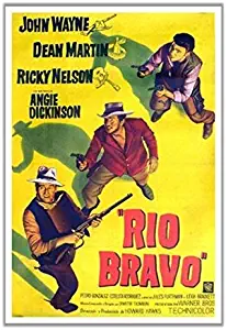 Hotsuff Rio Bravo (1959) Movie Poster John Wayne Dean Martin Western Vintage Style 12
