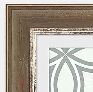 Rustic Hardwood Frame (16x24, Rustic Umber w/Silver Lip)