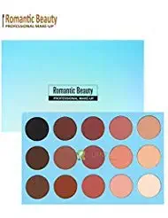 Romantic Beauty for Profe 15 Colors Eyeshadow Palette Eye Shadow Powder Make Up Waterproof Cosmetics(E104 15 Colors)