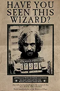 POSTER STOP ONLINE Harry Potter and The Prisoner of Azkaban - Movie Poster/Print (Wanted: Sirius Black) (Size: 24" x 36")