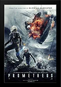 Prometheus 28x36 Large Black Wood Framed Movie Poster Art Print