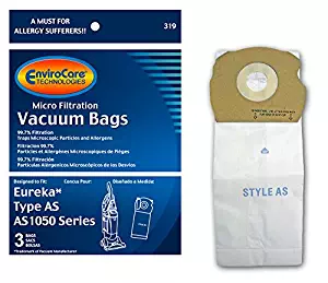 EnviroCare Replacement Micro Filtration Vacuum Bags for Eureka AS Uprights 3 Pack