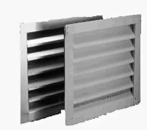 AIR VENT 81202 12"x 12" Aluminum Louver, White