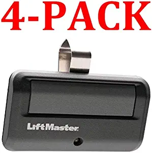 LiftMaster 891LM 1 Button Garage Door Opener Remote Control, Black (310/315/390 MHz, 4-Pack)