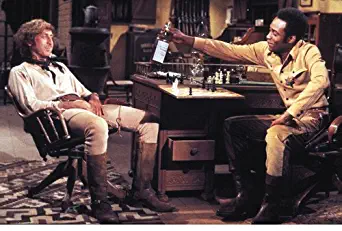 Blazing Saddles 24X36 Poster Cleavon Little pulls gun on Gene Wilder