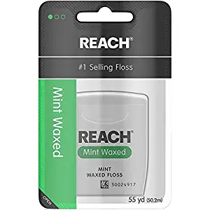 REACH Mint Waxed Floss 55 Yards (Pack of 2)