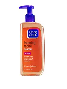 Clean & Clear ESSENTIALS Foaming Facial Cleanser, 8 Ounce (Pack of 2)