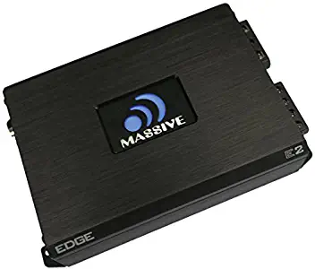 Massive Audio E2 - Car Audio 1,600 Watt Nano Edge Series, Monoblock Car Amplifier, Bass Boost, 1 Ohm Stable