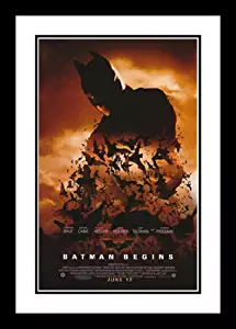 ArtDirect Batman Begins 20x26 Framed and Double Matted Movie Poster - Style D 2005