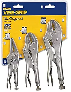 IRWIN Tools VISE-GRIP Locking Pliers, Original, 3-Piece Set, 10WR, 7R and 6LN (323S)