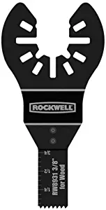 Rockwell RW8931 3/8-Inch Sonicrafter Oscillating Multitool Bi-metal and Wood End Cut Saw Blade with Universal Fit System