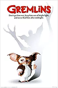 Buyartforless Gremlins 1984 - Mogwai - Gizmo 36x24 Classic 80's Movie Art Print Poster Phoebe Cates Comedy Horror