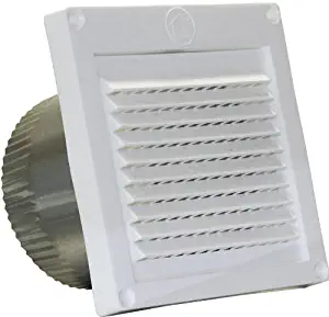 Speedi-Products EX-EVML 04 4-Inch Diameter Micro Louver Eave Vent, White