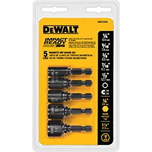 DEWALT DW2235IR 5-Piece IMPACT READY Magnetic Nutsetter Set