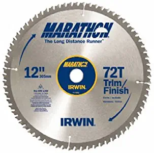 IRWIN Tools MARATHON Carbide Table / Miter Circular Blade, 12-Inch, 72T (14082)