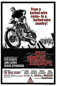 MariposaPrints 65276 The Great Escape Movie Tom Adams teve McQueen Decor Wall 16x12 Poster Print