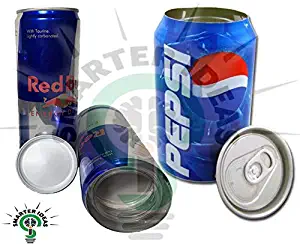 Fake Red Bull and Pepsi Soda Can Safe Diversion Secret Stash Safes with Hidden Storage to Hide Money Jewelry Anything