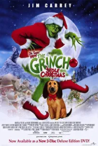 Dr. Seuss' How the Grinch Stole Christmas Movie Poster (27 x 40 Inches - 69cm x 102cm) (2000) Style C -(Jim Carrey)(Jeffrey Tambor)(Christine Baranski)(Taylor Momsen)(Molly Shannon)(Josh Ryan Evans)