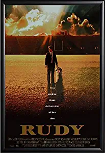 Rudy Movie Poster Framed (Black)