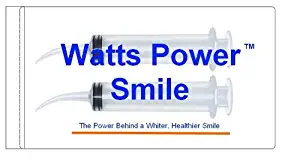 Watts - 2 Large Syringe Oral Irrigators with Tapered Deep Reach Tips for Crowns, Bridges, Oral Pockets and More - 12ml