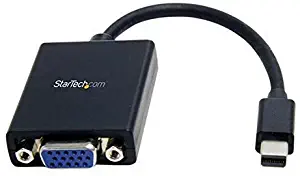 StarTech.com Mini DisplayPort to VGA Adapter - Black - Thunderbolt Compatible - Mini DP to VGA Converter - 1080p (MDP2VGA)