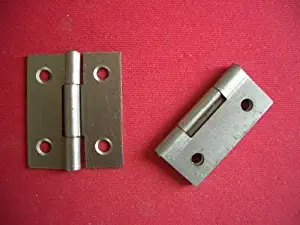 2 x 40mm 1.5 Inch Steel Self Colour Door Butt Hinges by The Home Fusion Company